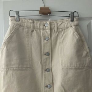 Reclaimed Vintage Denim Maxi Skirt US 6